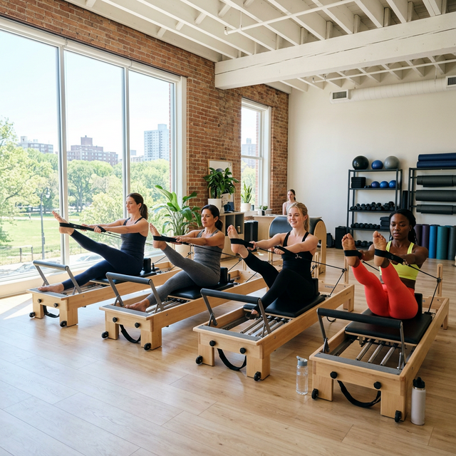 Group Pilates Lesson